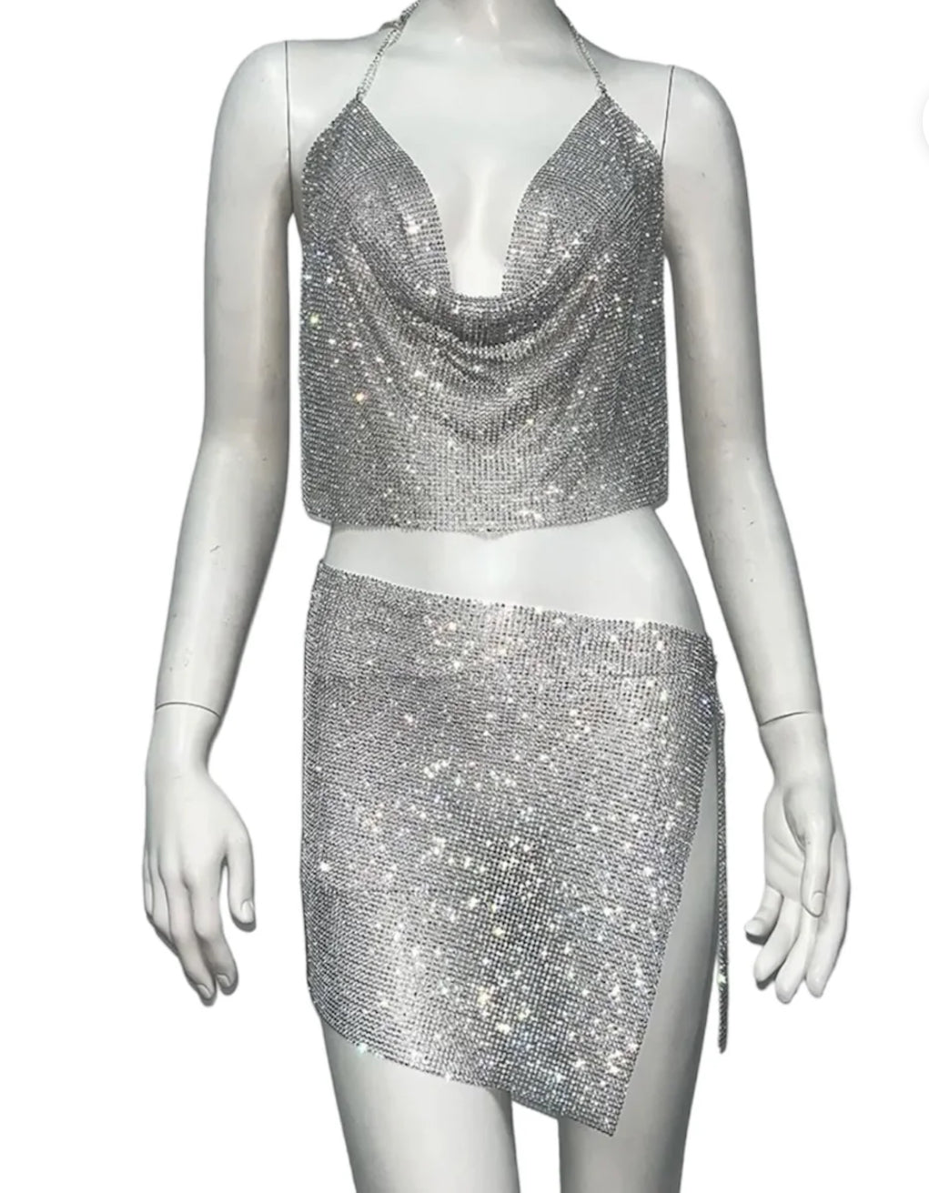 Silver sparkle co-ord