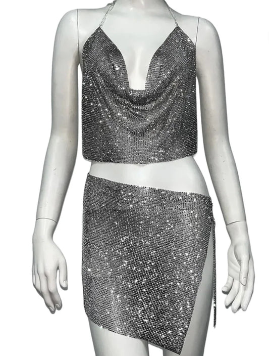 Dark grey sparkle co-ord