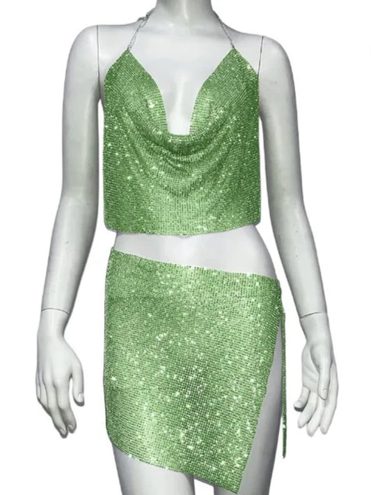 Green sparkle co-ord