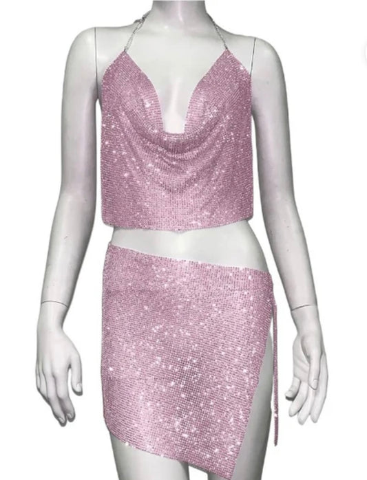 Pink sparkle co-ord