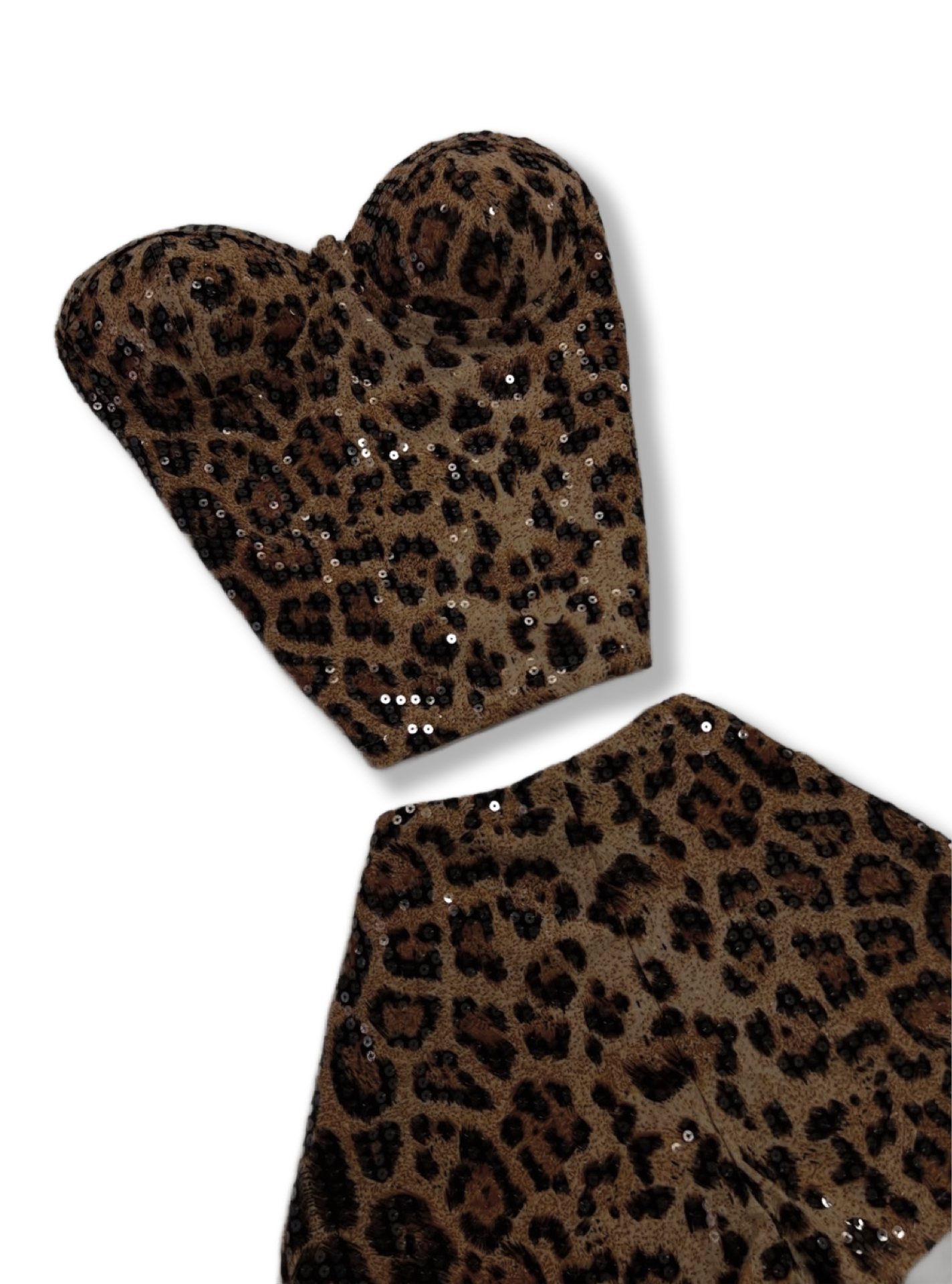 Leopard sequin co-ord