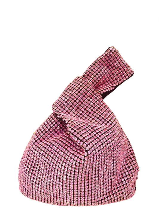 Pink sparkle strass bag