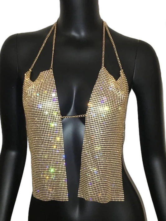 Gold sparkle top