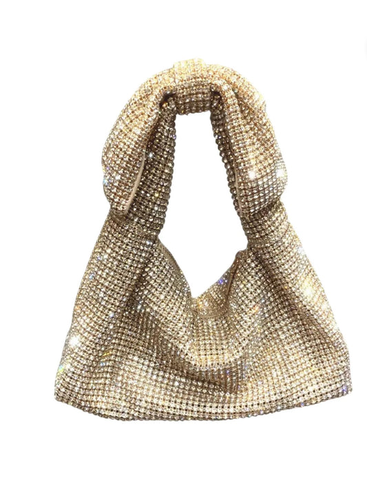 Gold sparkle strass bag