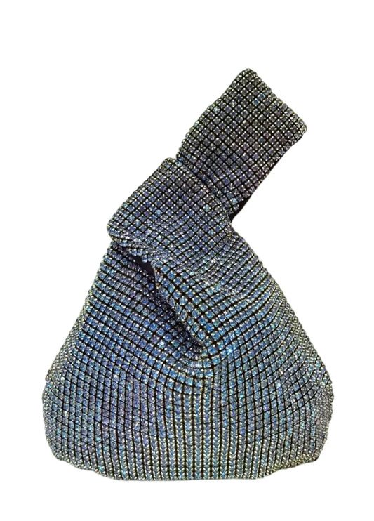 Blue sparkle strass bag