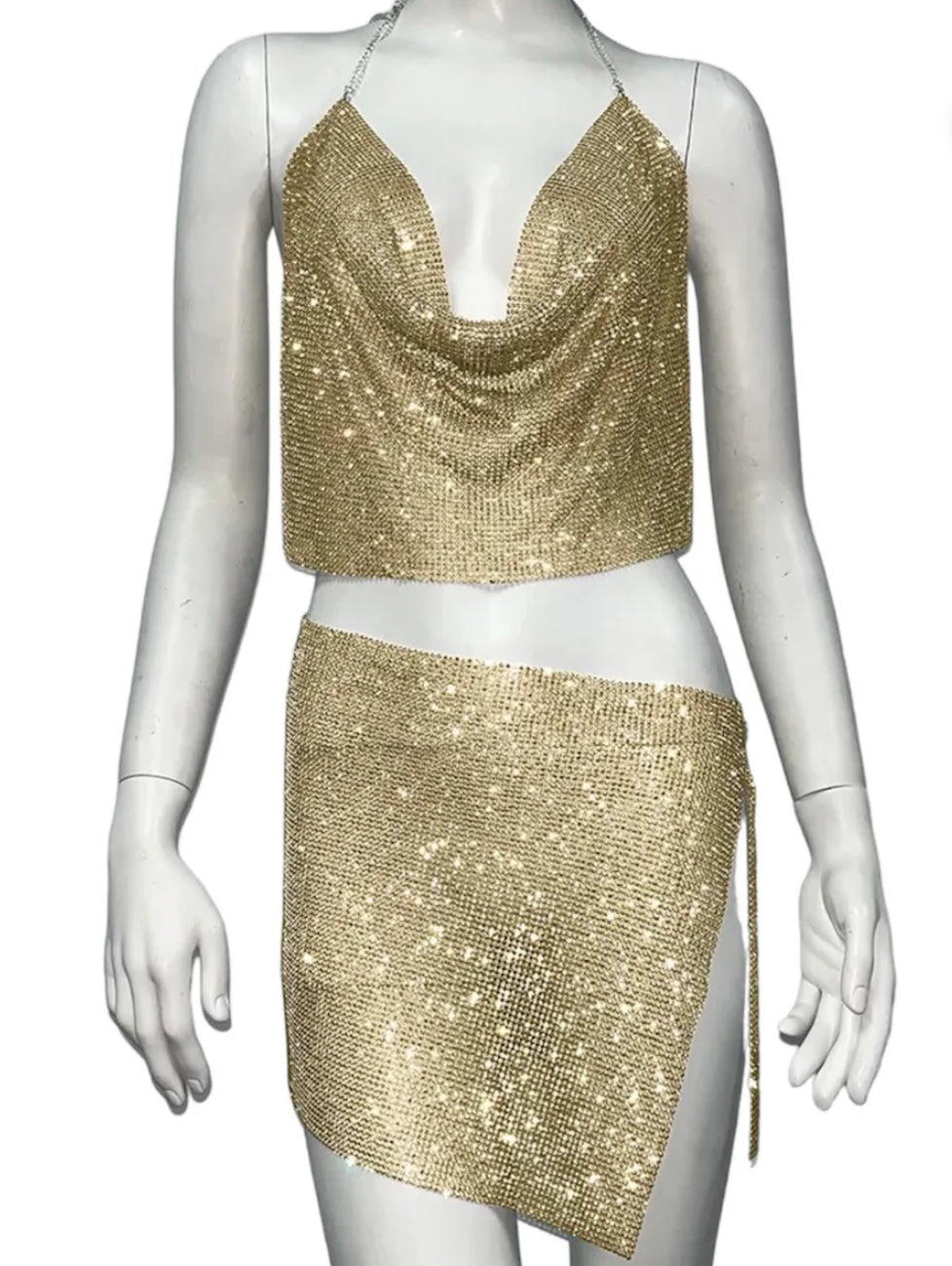 Gold sparkle co-ord