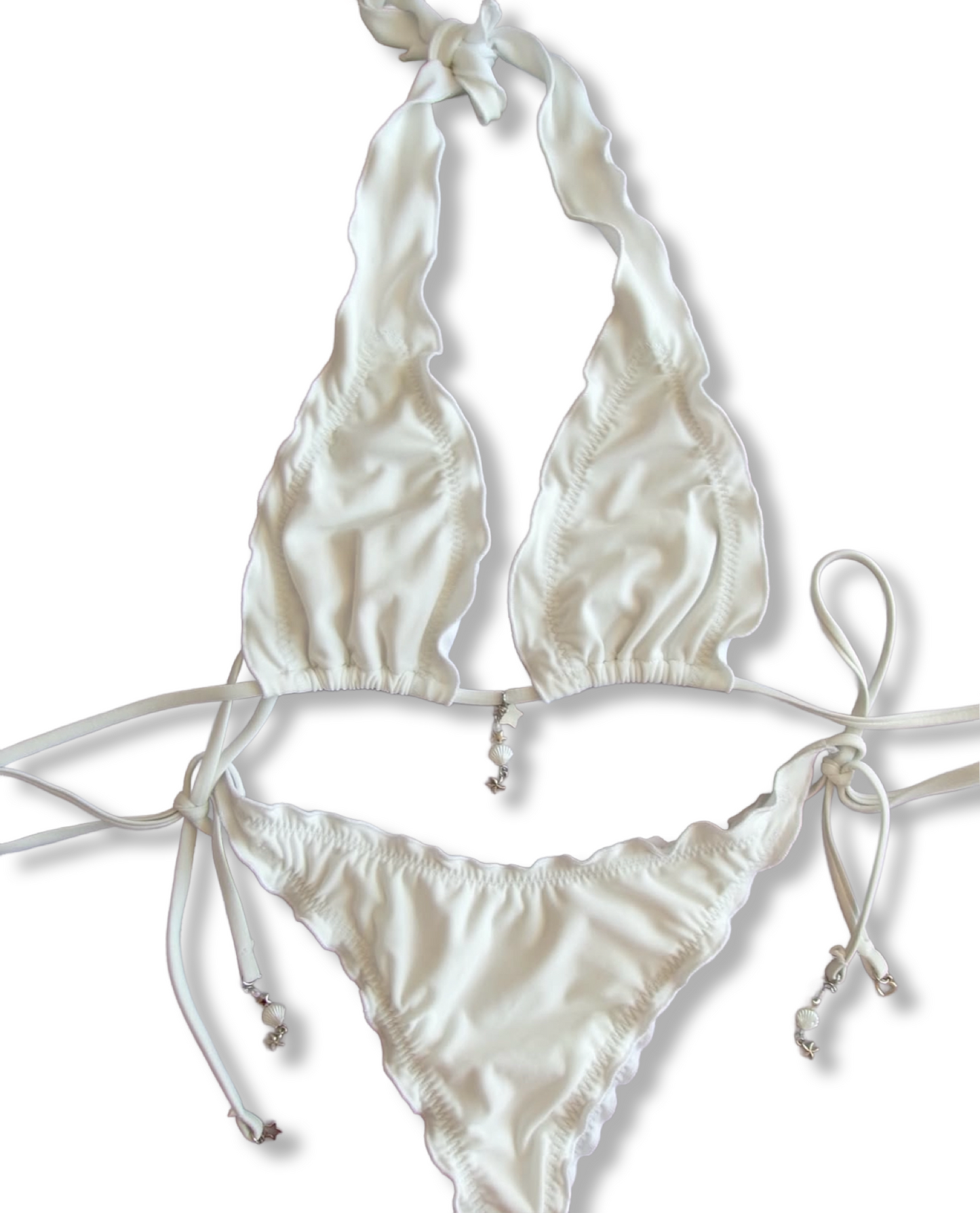 Cream pearl bikini