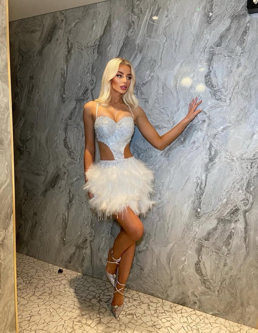 MAYFAIR feather dress